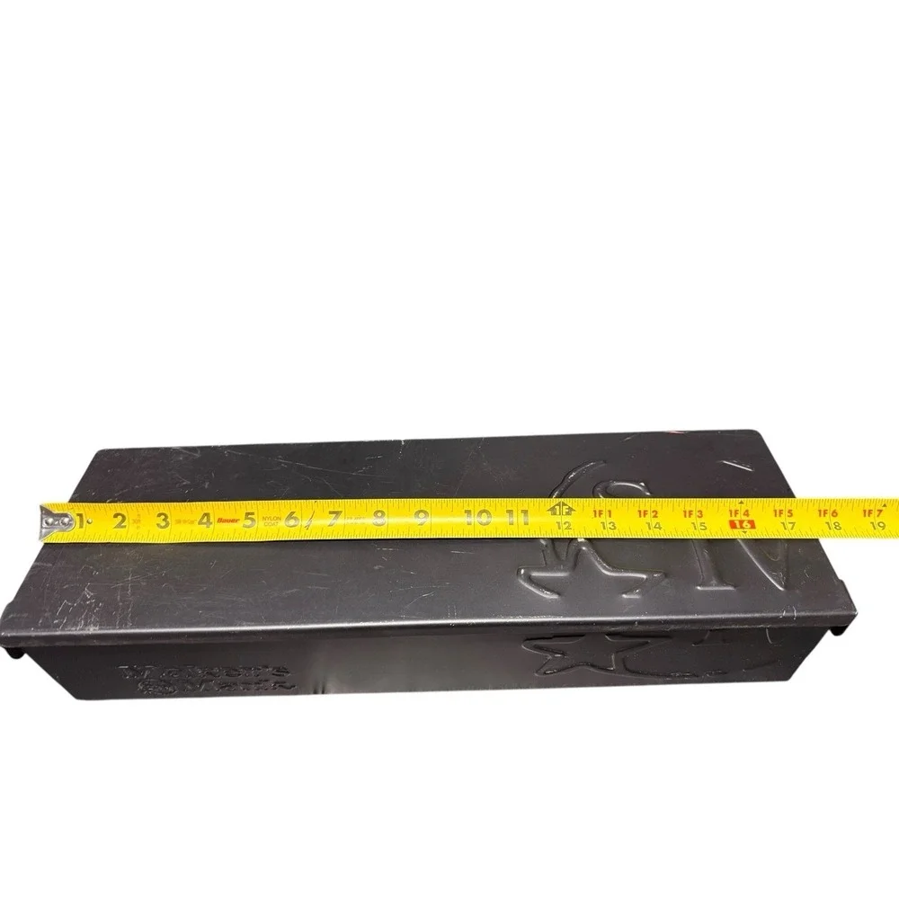 Maker's Mark Metal Black Storage/Display Box for Condiments & Bar Tools